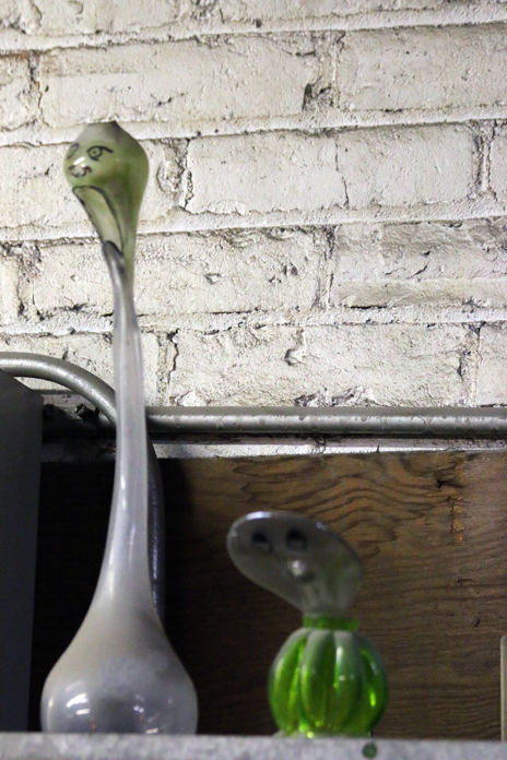 These little guys were on a utility box in the glass blowing studio